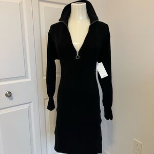 Mango Black Women Sweater Dress
